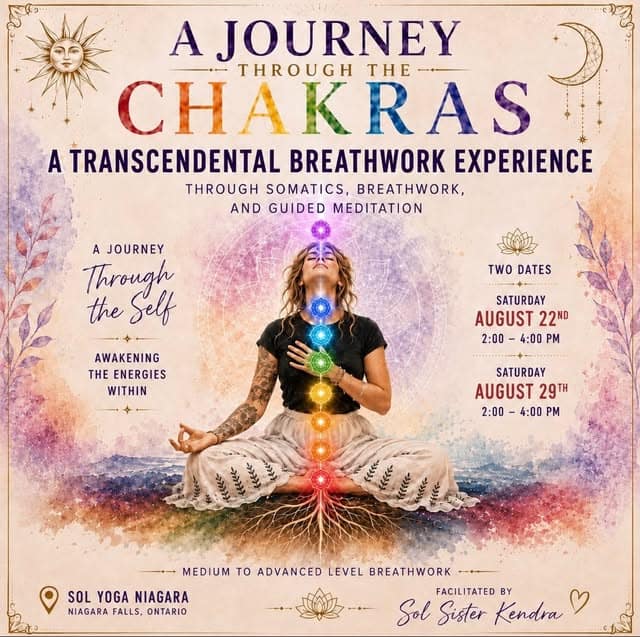A Journey Through the Chakras, a transcendental breathwork held by Sol Sister